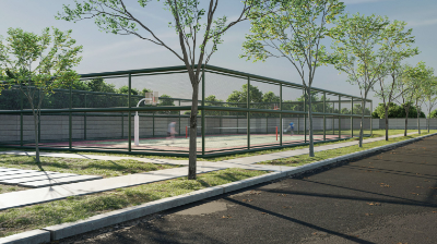Lapangan Basketball dan Tennis